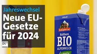 Jahreswechsel Neue EUGesetze für 2024  BR24 [upl. by Per]