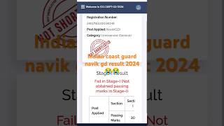 Indian coast guard result 2024 video viralshorts ssc crpacademy royscoaching cr7 mrbeast [upl. by Ahsoem]