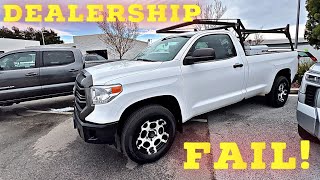 BIG Problems With OVERPRICED Rare Tundra 4X4 [upl. by Wyatan610]