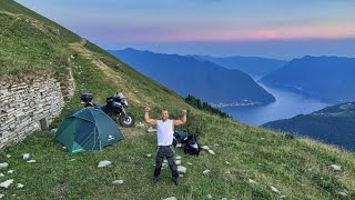 Motorradabenteuer Oberitalienische Seen On und Offroad durch die Alpen [upl. by Mayhew]