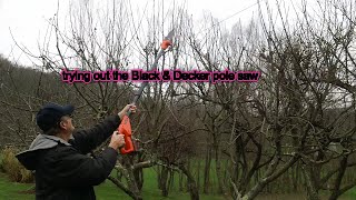 Black amp Decker 20v pole saw Part one [upl. by Ailugram230]