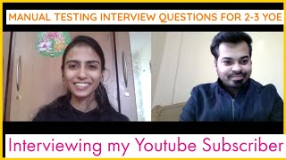 Software Testing Mock Interview for 23 YOE  Manual Testing Mock Interview  SoftwareTestingbyMKT [upl. by Ardet]