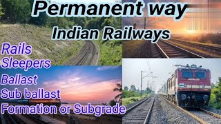 Permanent Way  Railway Track  Cross Section of Railway  Indian Railway  Components  Shiwani Jha [upl. by Adieren853]