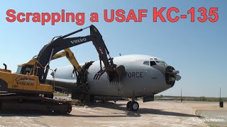 Scrapping USAF Boeing KC135 Tanker [upl. by Pepillo]