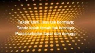 The Zikr  Ramadhan 2 Zaman  Lirik [upl. by Neved]