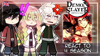 Hashiras React To Hashira Training Arc  SEASON 4  Demon Slayer  KNY  Gacha Club [upl. by Onailimixam826]