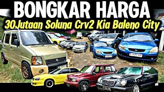 Harga Mobil Bekas di Nugroho Car Lumayan Miring  30Jutaan Karkot Soluna Mercy Kia Baleno City Crv [upl. by Guinevere]