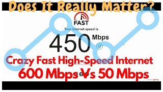 Crazy Fast HighSpeed Internet  600 Mbps Vs 50 Mbps – Does It Really Matter [upl. by Narej]