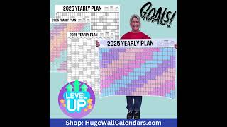 Set and achieve your goals with the Huge Wall Calendar [upl. by Wilson]