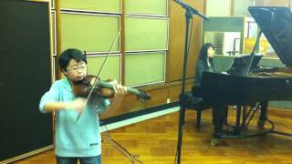 Leclair Violin Sonata in D 3rd movement quotTambourinequot [upl. by Baalman]