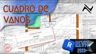 CUADRO DE VANOS 💻  REVIT 23  NZArquitectos  Tabla de planificación [upl. by Ramalahs]