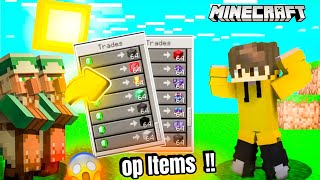 Minecraft But Villagers Trade OP Items  MInecarft TheGamerz09 [upl. by Seltzer616]