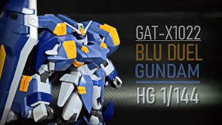 Beginners Build GATX1022 Blu Gundam HG 1144 Encountered Some Complications [upl. by Adnelg]