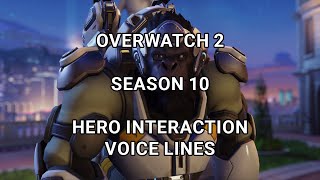 Overwatch 2 Season 10 Hero Interaction Voice Lines OW2 [upl. by Phare22]