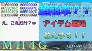 【MH4G】解析初心者必見 個数サーチのやり方！【チート】 [upl. by Anelim40]