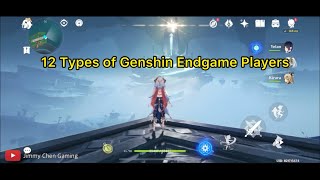 12 Types of Genshin Endgame Players [upl. by Irme467]