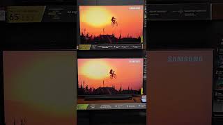 Samsung QN90D Neo QLED vs Q80D QLED TVs Instore Comparison samsungqledtv shorts [upl. by Ansaev]