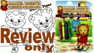 Full Coloring And Activity Book Review  Daniel Tigers Neighborhood  For Kids [upl. by Royall341]