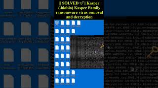 Kasper biobio Kasper Family ransomware virus shorts trending Kasper biobío [upl. by Donna]