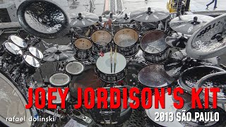 Joey Jordisons Drum Kit  São Paulo 2013  Slipknot [upl. by Bina207]