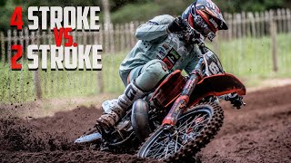 4 Stroke vs 2 Stroke  250 Two Stroke takes on 250 Four Stroke [upl. by Silsbye]