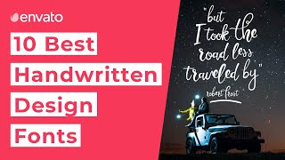 10 Best Handwritten Fonts 2020 [upl. by Berck]