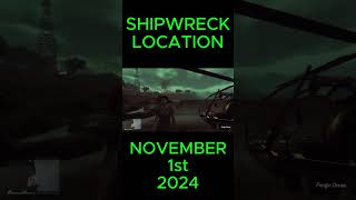 Shipwreck Location November 1st gta gtav gtaonline gaming gta5today gta5online treasurechest [upl. by Bekelja]