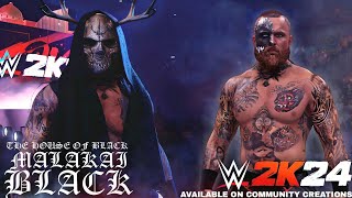 WWE 2K24 Malakai Black  Aleister Black Entrance  New WWE2K24 Community Creations [upl. by Eelaroc]