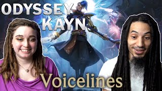 Odyssey Kayn Voicelines Reaction  League Of Legends [upl. by Khichabia]