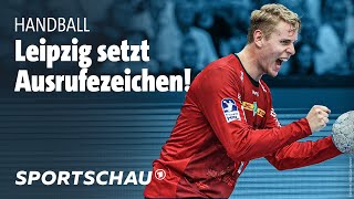 SC DHfK Leipzig  TVB Stuttgart Highlights Handball Bundesliga l Sportschau [upl. by Ymmot275]