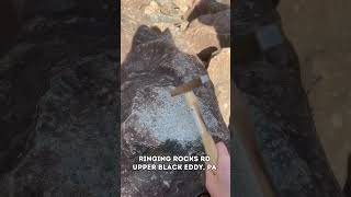 Check out Ringing Rocks Park in Bucks County PA hike outdoors buckscounty pennsylvania [upl. by Atiuqahs]