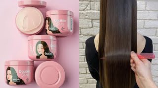 অল্প টাকায় ঘরে বসে চুল সিল্কি করুন। Double Care Keratin Treatment Review [upl. by Damalus]