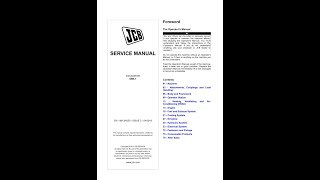 JCB 65R1 Excavator Service manual [upl. by Coreen203]