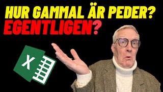 Räknar antal år och dagar  I Excel [upl. by Skyler]