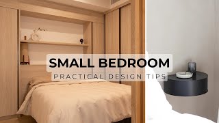 10 Small Bedroom Design Tips To Maximise Space amp Style [upl. by Anerb]