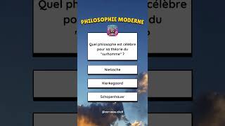 Quiz  5 questions de philosophie moderne Quiz shorts [upl. by Turner]