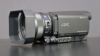 Sony 4K Handycam FDRAX100 Unboxing amp Overview [upl. by Ieluuk]