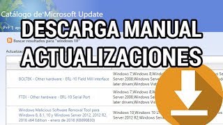 Cómo descargar actualizaciones de Windows de forma manual wwwinformaticovitoriacom [upl. by Solon]