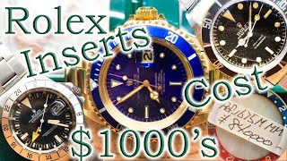 6000 USD Rolex Bezel Inserts Vintage Submariners 1655 Explorer 2 Rolex Belt and Rolex Knife [upl. by Clarkin]