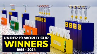 ICC Under 19 Cricket World Cup Winners List From 1988 to 2024 [upl. by Selden]