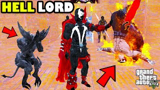 Lucifer Son of HELL GOD Trapped By HELL LORD In GTA 5  SHINCHAN and CHOP [upl. by Drannel]