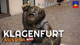 Klagenfurt Austria 🇦🇹 Altstadt Oldtown amp Benediktinemarkt  Walking Tour [upl. by Trilbi561]