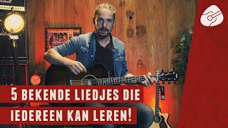 10 MAKKELIJKE GITAARLIEDJES voor Beginners  Simpele GITAARAKKOORDEN Beginners op Gitaar [upl. by Alarice]