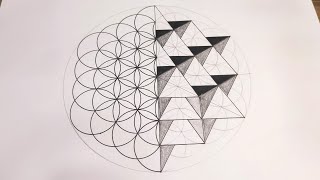 64 Tetrahedron Matrix  Flower of Life  Sacred Geometry [upl. by Reiniar]