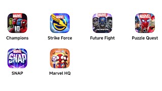 Marvel ChampionsMarvel Strike ForceMarvel Future FightMarvel Puzzle QuestMarvel SNAPMarvel HQ [upl. by Yhtomiht]