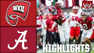 Western Kentucky Hilltoppers vs Alabama Crimson Tide  ESPN College Football [upl. by Evalyn]