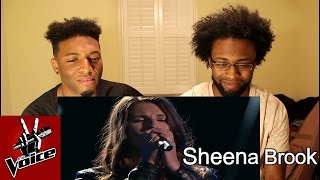 The Voice Blind Audition  Sheena Brook quotBaby Girlquot Reaction [upl. by Hogen330]