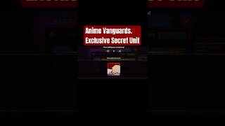 Anime Vanguard Unlocking Exclusive Unit animevanguards shortsviral animerobloxgames [upl. by Natalie]