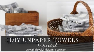 DIY Unpaper Towels Tutorial [upl. by Elfrieda]