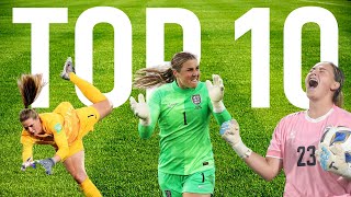 TOP 10  Funniest Womens Soccer Goalkeeper Fails [upl. by Yelrahs875]